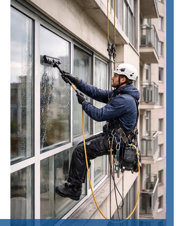 Мойка балконного остекления в Чусовой от 3657 р. | ВЫСОТНИК-Чсв