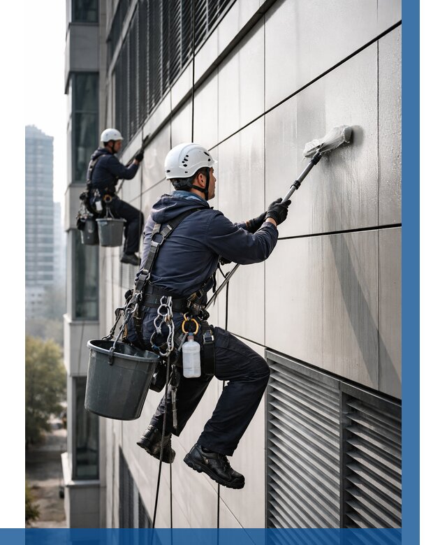 Мойка вентилируемого фасада в Чусовой от 261 р. | ВЫСОТНИК-Чсв