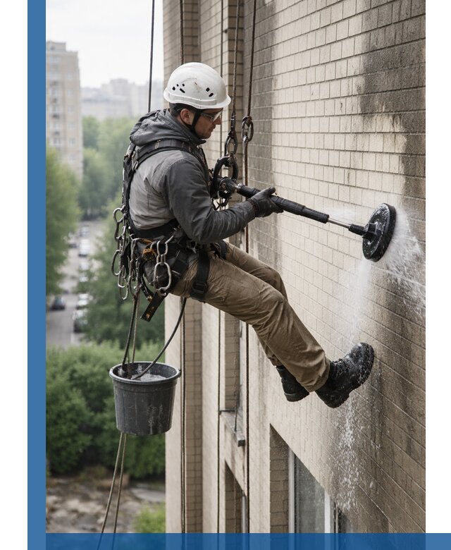 Очистка фасада от копоти в Чусовой профессионально и безопасно