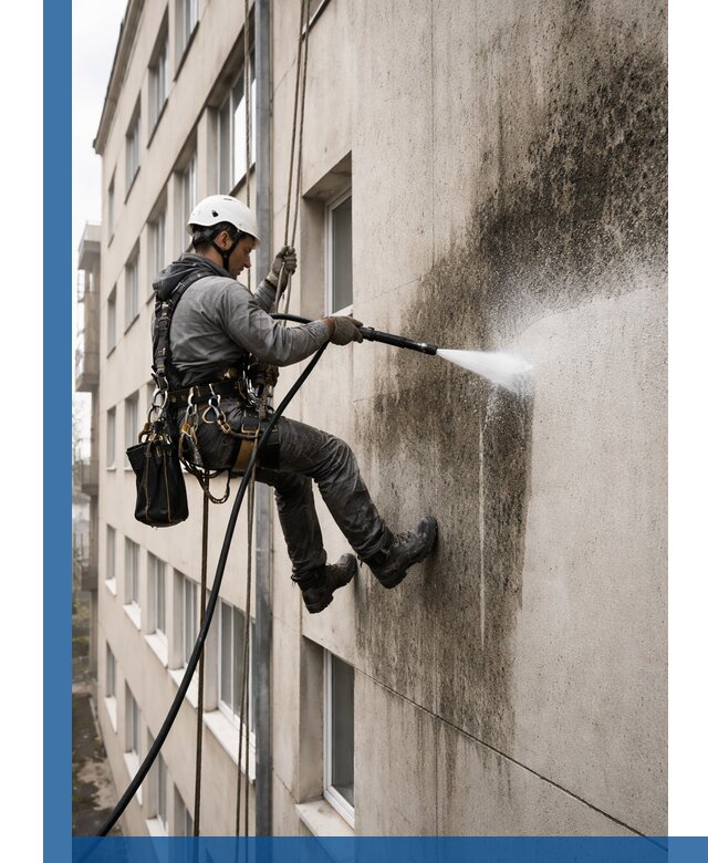 Профессиональная очистка фасадов от плесени в Чусовой