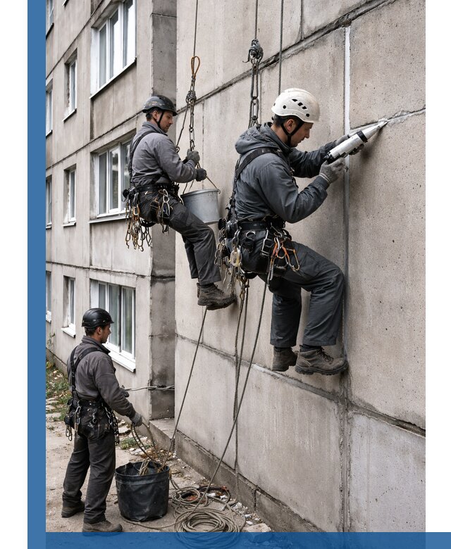Герметизация межпанельных швов в Чусовой с гарантией герметичности