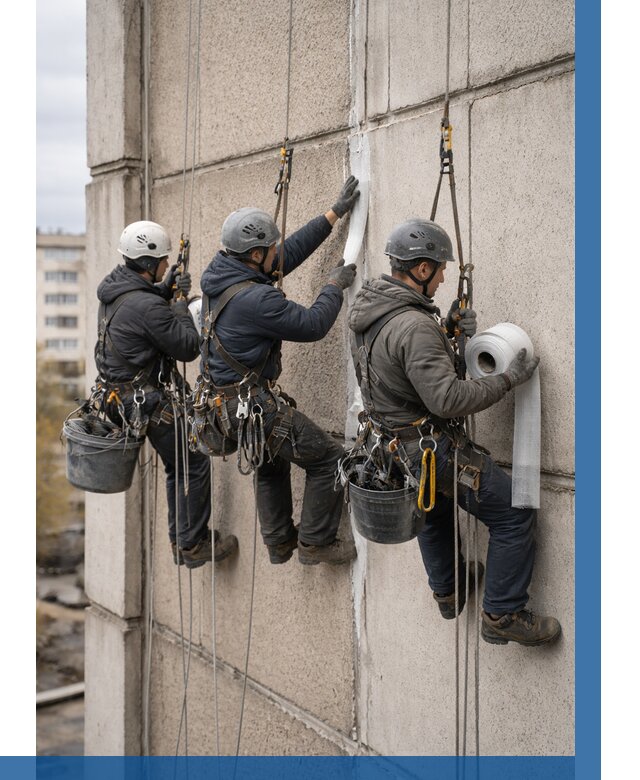 Ремонт межпанельных швов в Чусовой от 784 р. | ВЫСОТНИК-Чсв