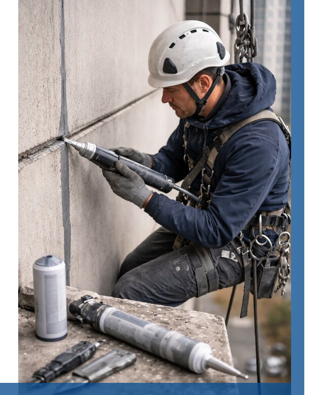 Вторичная герметизация швов в Чусовой от 470 р. | ВЫСОТНИК-Чсв