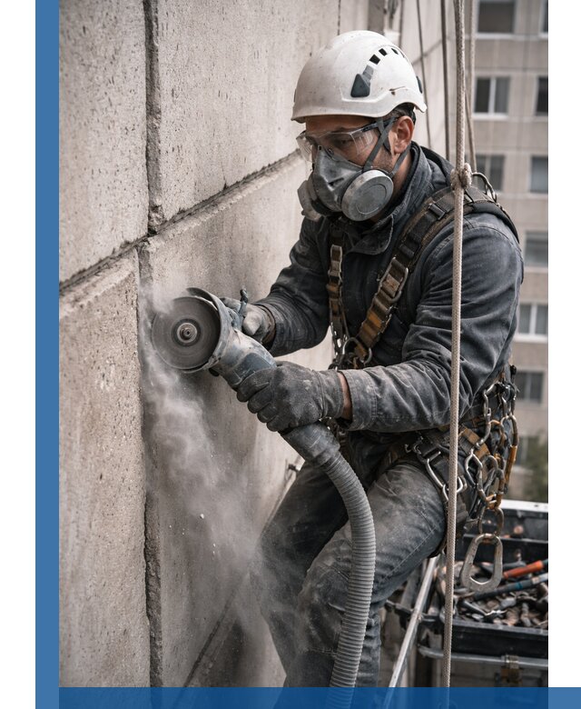 Штробление межпанельных швов в Чусовой качественно и быстро