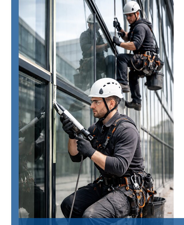 Герметизация витражных швов в Чусовой для зданий и фасадов