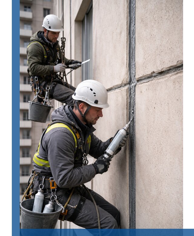 Герметизация деформационных швов фасада в Чусовой качественно