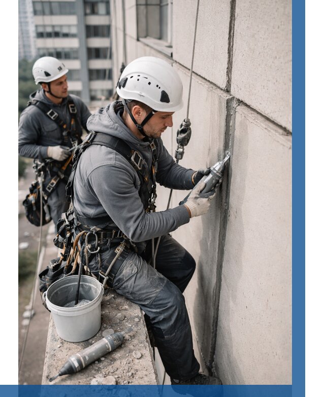 Ремонт деформационных швов здания в Чусовой от 1045 р. | ВЫСОТНИК-Чсв