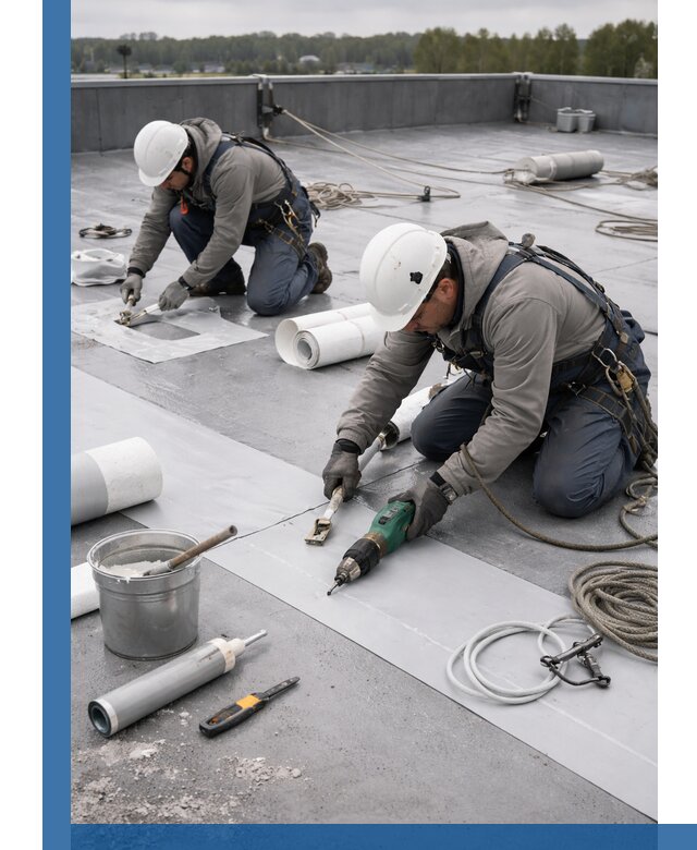 Ремонт мембранной кровли в Чусовой качественно и с гарантией