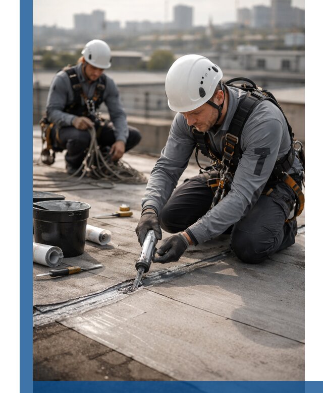 Аварийное и капитальное устранение протечек кровли в Чусовой