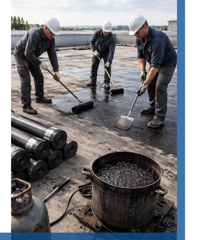 Гидроизоляция кровли мастикой в Чусовой от 627 р. | ВЫСОТНИК-Чсв