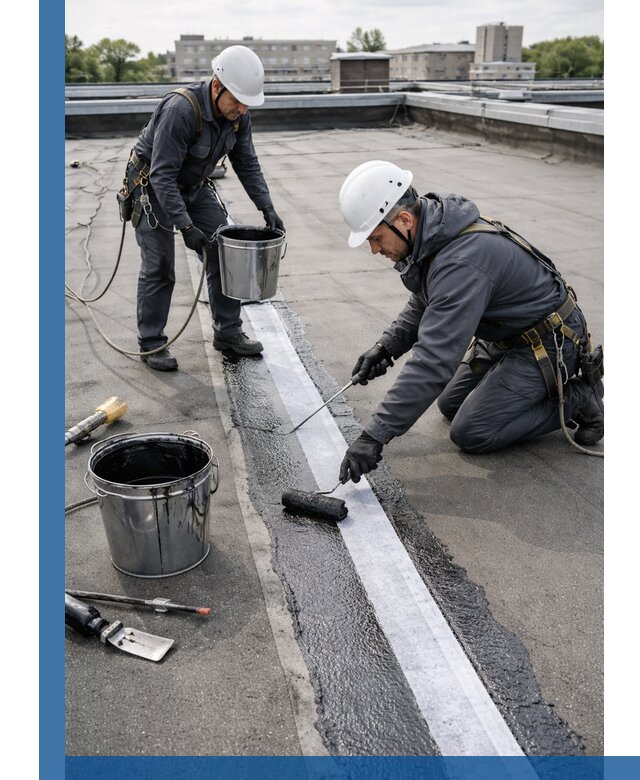 Гидроизоляция кровли мастикой в Чусовой надежная защита