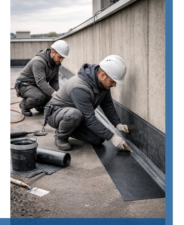 Гидроизоляция примыканий на кровле в Чусовой от 940 р. | ВЫСОТНИК-Чсв