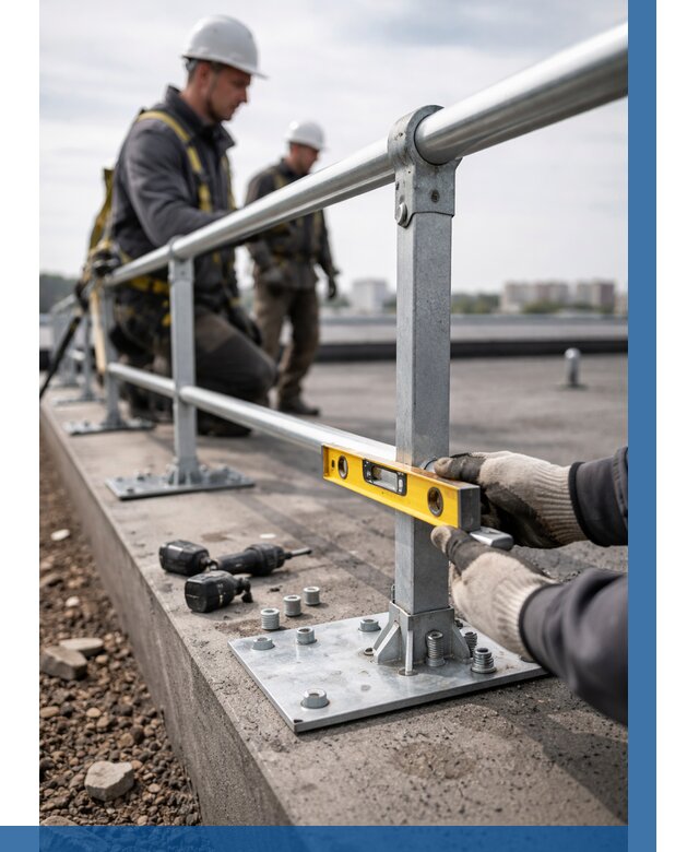 Монтаж кровельного ограждения в Чусовой от 1254 р. | ВЫСОТНИК-Чсв