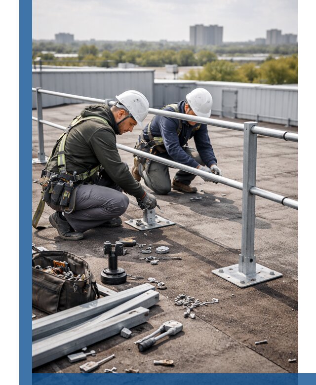 Монтаж кровельного ограждения в Чусовой под ключ с гарантией