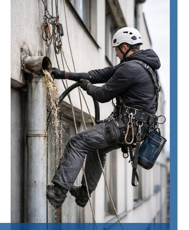 Прочистка водосточных труб в Чусовой от 3657 р. | ВЫСОТНИК-Чсв