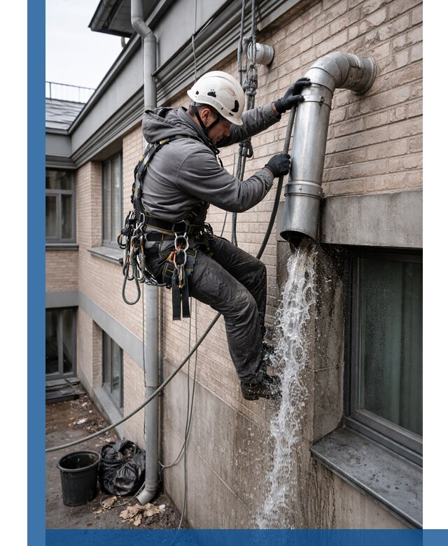 Профессиональная прочистка водосточных труб в Чусовой с гарантией