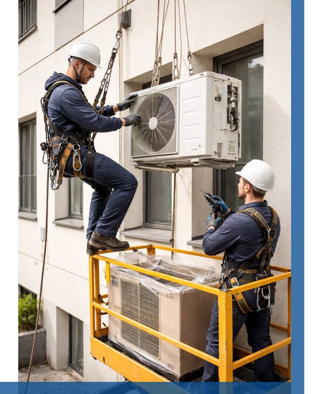 Демонтаж внешнего блока кондиционера в Чусовой от 3657 р. | ВЫСОТНИК-Чсв