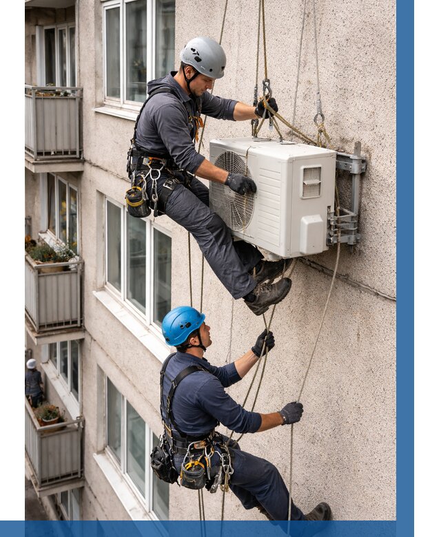 Перенос внешнего блока кондиционера в Чусовой от 9403 р.| ВЫСОТНИК-Чсв