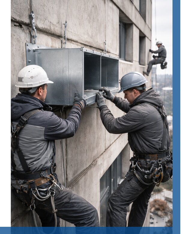 Монтаж вентиляционных коробов в Чусовой от 3134 р. | ВЫСОТНИК-Чсв