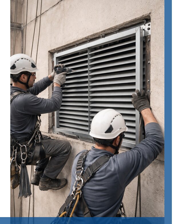 Монтаж вентиляционных решеток в Чусовой от 4702 р. | ВЫСОТНИК-Чсв