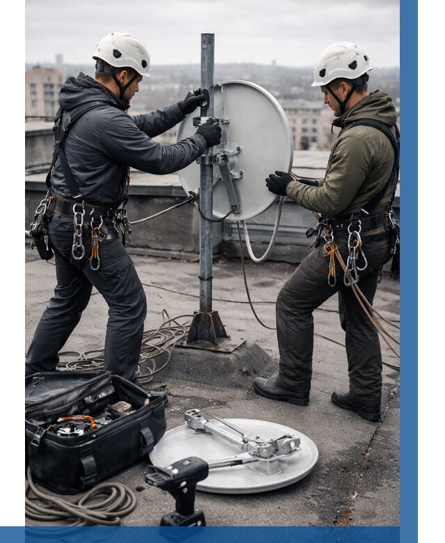 Демонтаж антенн на крыше в Чусовой от 4702 р. | ВЫСОТНИК-Чсв