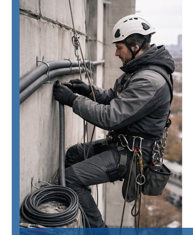 Профессиональный монтаж гофры для кабеля в Чусовой с гарантией