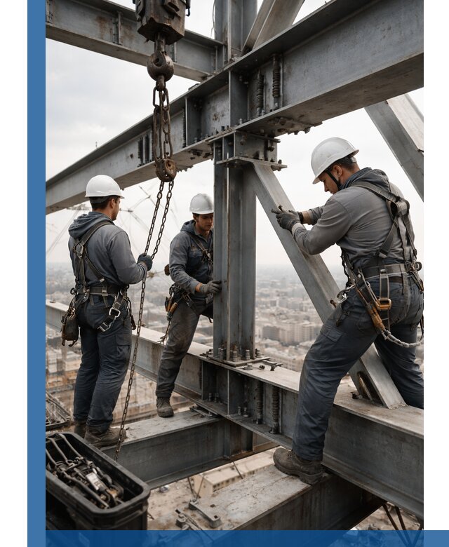 Профессиональный монтаж металлоконструкций на высоте в Чусовой