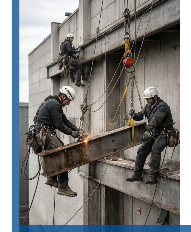 Демонтаж металлоконструкций на высоте в Чусовой под ключ