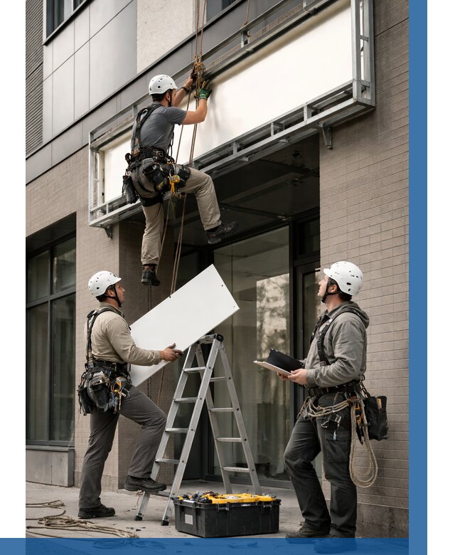 Монтаж светового короба в Чусовой от 6791 р. | ВЫСОТНИК-Чсв