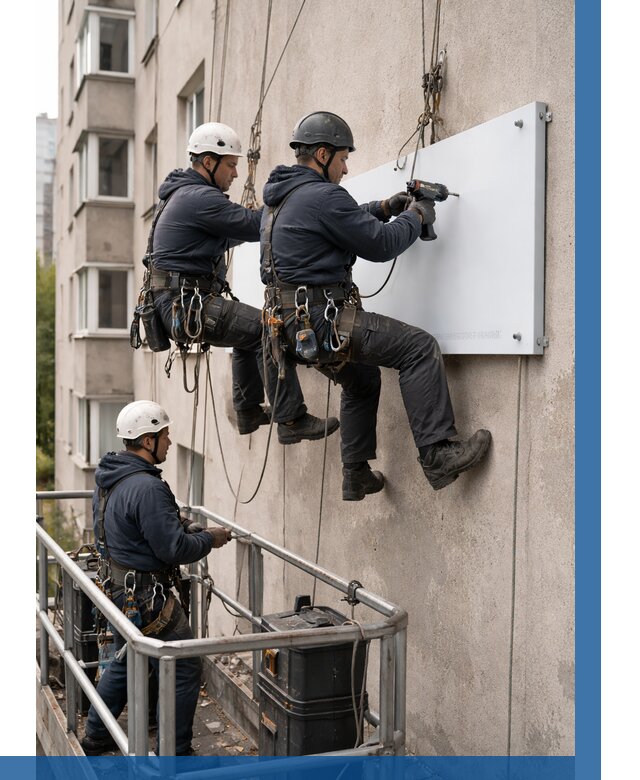 Монтаж табличек и указателей в Чусовой от 3657 р. | ВЫСОТНИК-Чсв