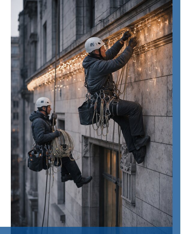 Монтаж новогодней иллюминации в Чусовой от 8881 р. | ВЫСОТНИК-Чсв