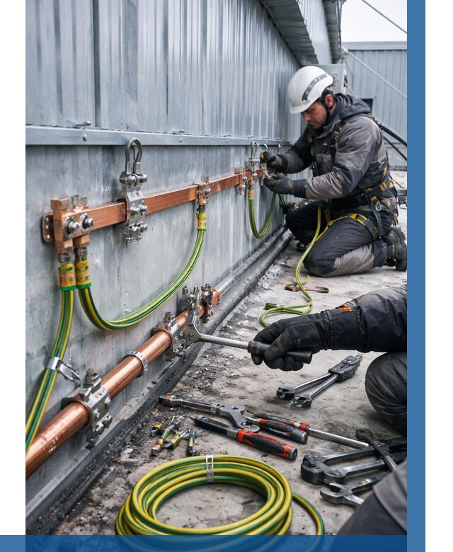 Монтаж заземления здания в Чусовой от 26120 р. | ВЫСОТНИК-Чсв