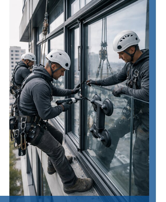 Витражное остекление зданий в Чусовой от 3657 р. | ВЫСОТНИК-Чсв