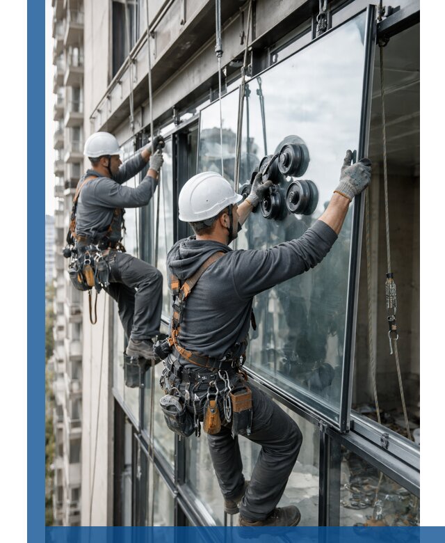 Витражное остекление фасадов и лоджий в Чусовой под ключ