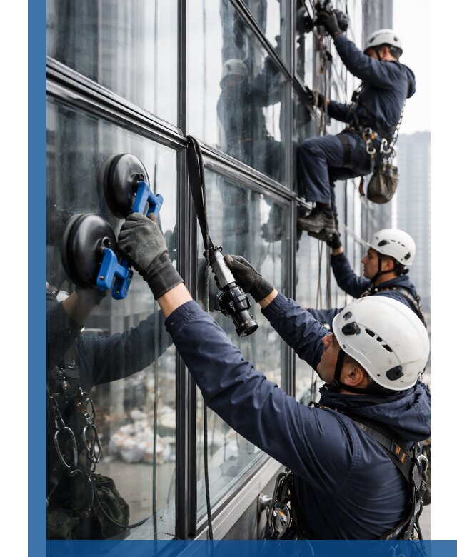 Радиусное остекление фасадов под ключ в Чусовой с гарантиями