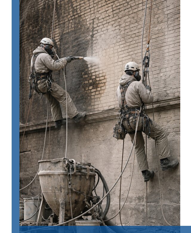 Пескоструйная очистка фасадов в Чусовой профессионально