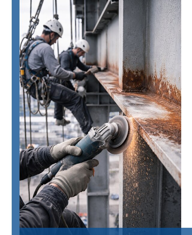 Зачистка металла от ржавчины и подготовка поверхностей в Чусовой