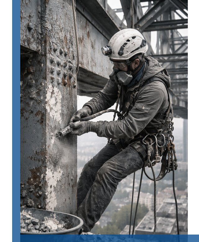 Удаление старой краски с металлических конструкций в Чусовой