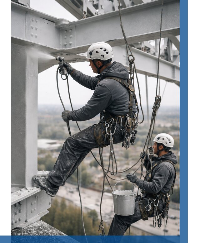 Покраска металлоконструкций на высоте в Чусовой 366 р |ВЫСОТНИК-Чсв
