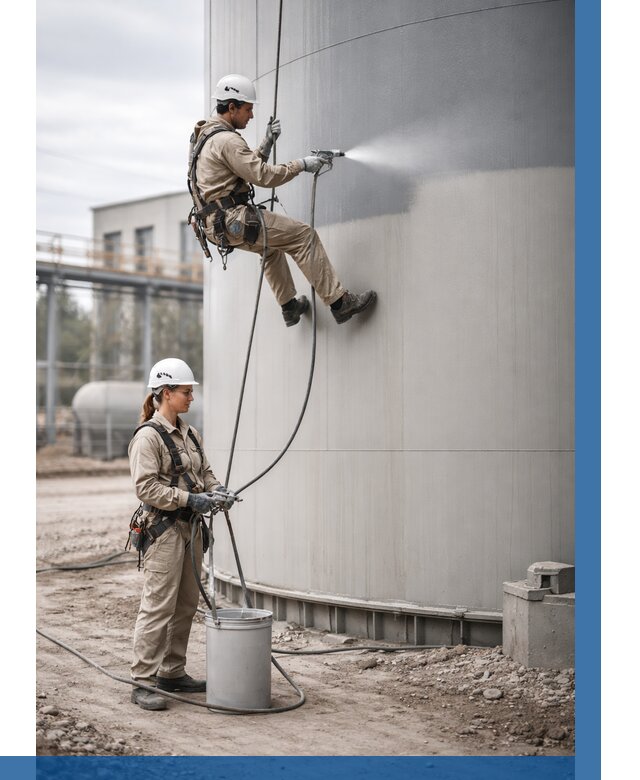 Покраска резервуаров в Чусовой от 1254 р. | ВЫСОТНИК-Чсв — заказать