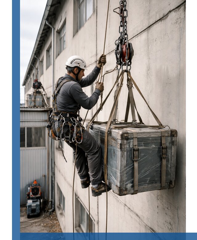 Подъем грузов на высоту в Чусовой для промышленных объектов