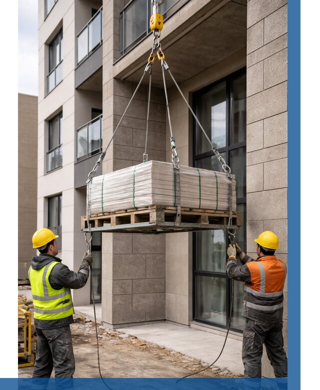 Подъем керамогранита на этаж в Чусовой от 3657 р. | ВЫСОТНИК-Чсв