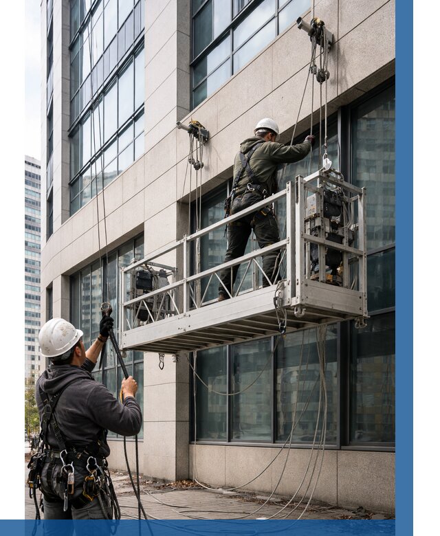 Монтаж и подъем фасадной люльки в Чусовой от 12538 р. | ВЫСОТНИК-Чсв