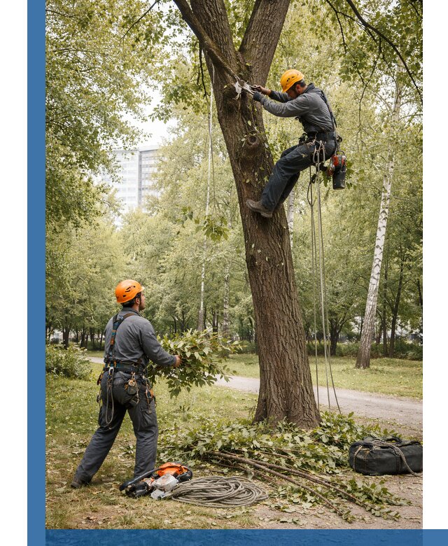 Санитарная обрезка деревьев в Чусовой, профессионально и безопасно