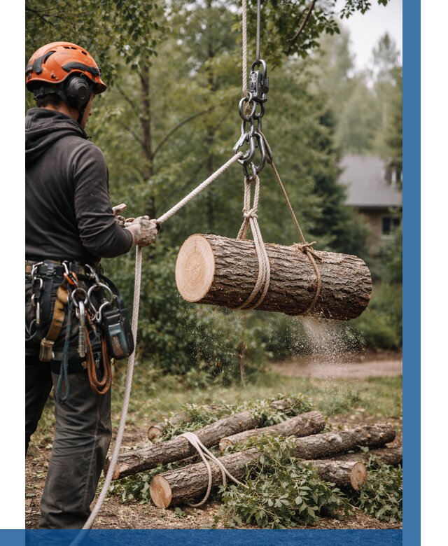 Валка деревьев частями в Чусовой от 7836 р. | ВЫСОТНИК-Чсв