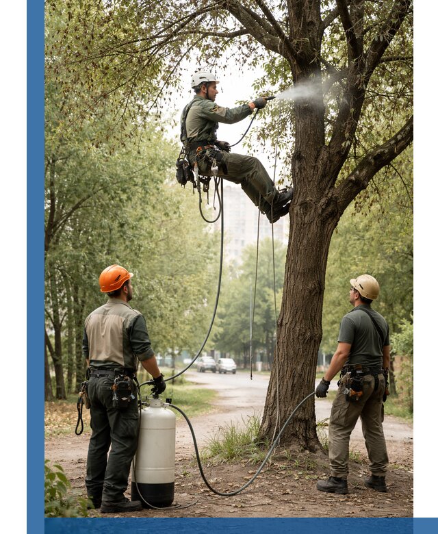 Обработка деревьев от вредителей в Чусовой профессиональная защита