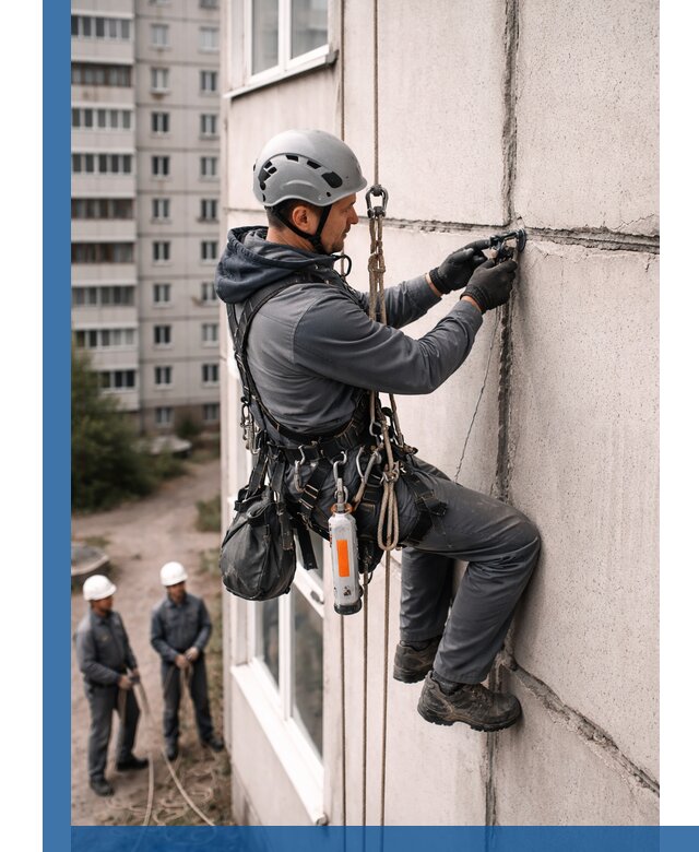 Обследование межпанельных швов и герметизация в Чусовой