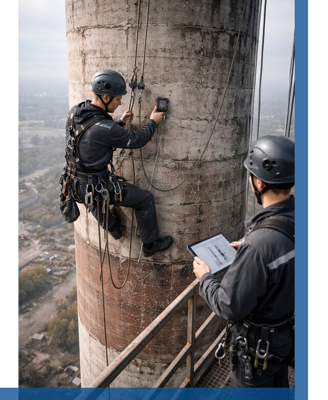 Обследование дымовой трубы в Чусовой от 8358 р. | ВЫСОТНИК-Чсв