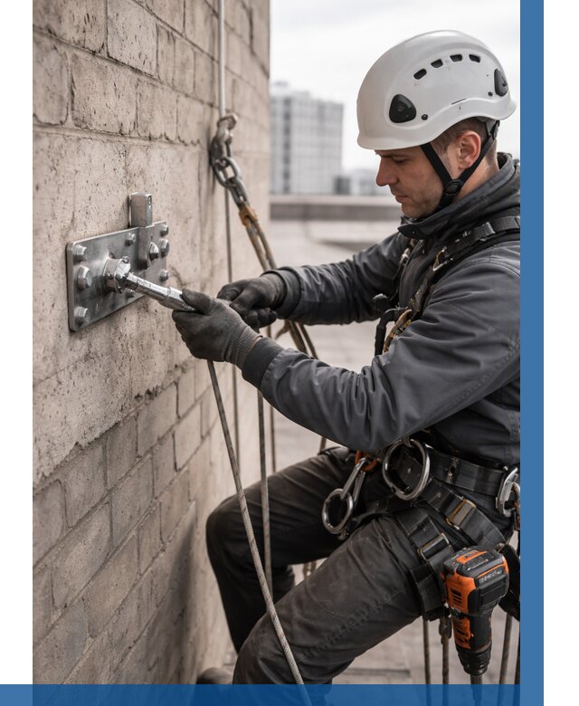 Установка анкерных точек в Чусовой от 3657 р. | ВЫСОТНИК-Чсв